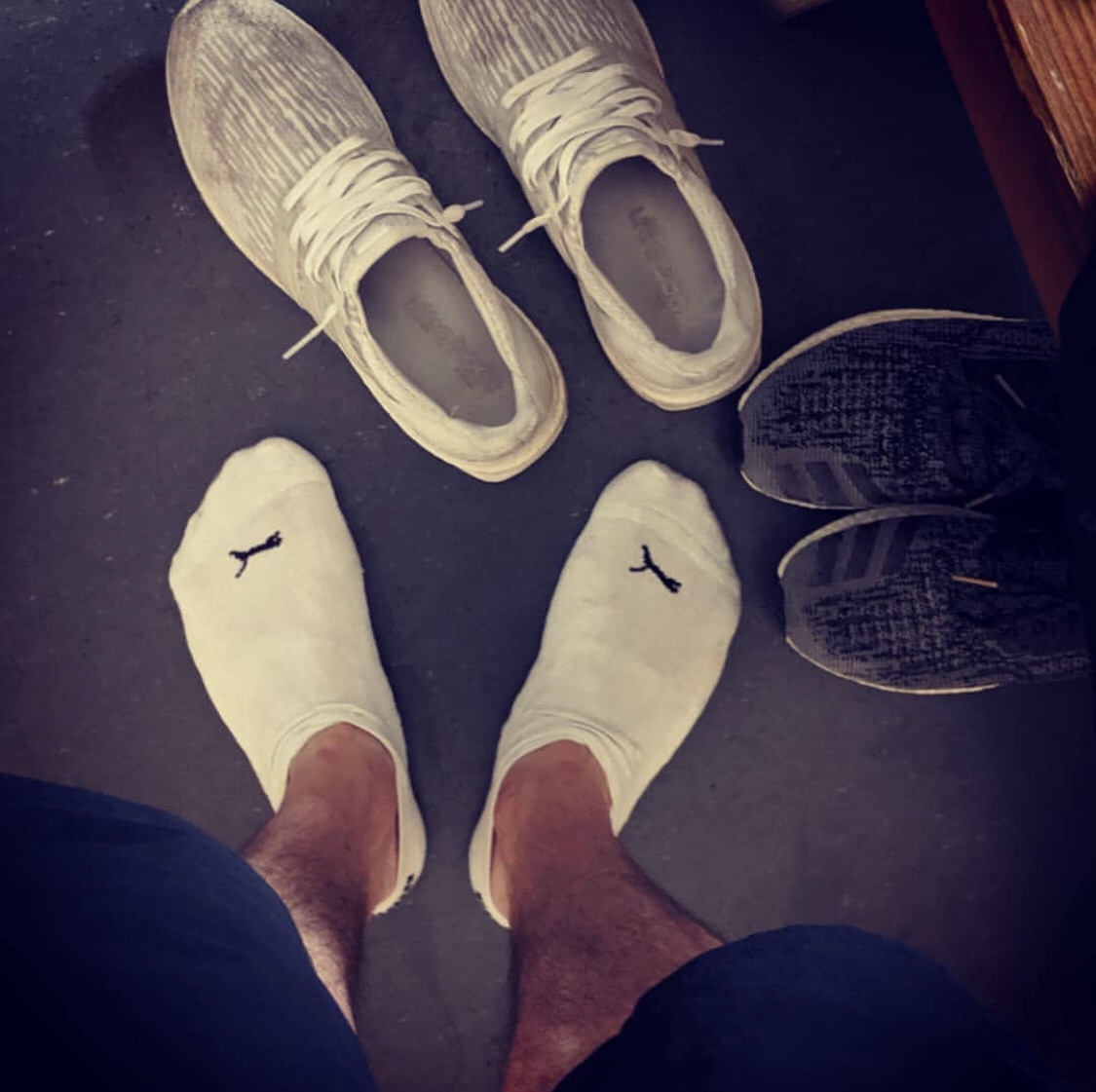 Adidas sock strip feet